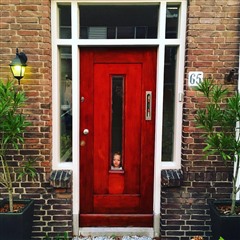 Emmeline in door